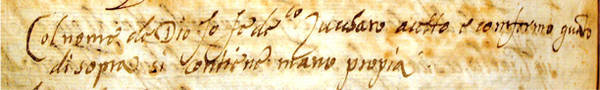 Firma autografa di Federico Zuccari sul contratto di matrimonio per sua figlia Isabella il 24 giugno 1599. Il contratto è stato stipulato nel Palazzo Zuccari, Roma, Archivio di Stato. Firma autografa di Federico Zuccari sul contratto di matrimonio per sua figlia Isabella il 24 giugno 1599. Il contratto è stato stipulato nel Palazzo Zuccari, Roma, Archivio di Stato.