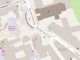 Bibliotheca Hertziana – Max Planck Institute for Art History © OpenStreetMap contributors Bibliotheca Hertziana – Max Planck Institute for Art History © OpenStreetMap contributors