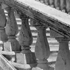 Roma, Scalinata del Campidoglio, particolare.