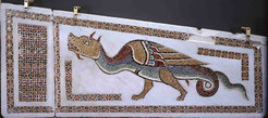 Ravello (SA), Cathedral, slab coming from the medieval liturgical furnishings