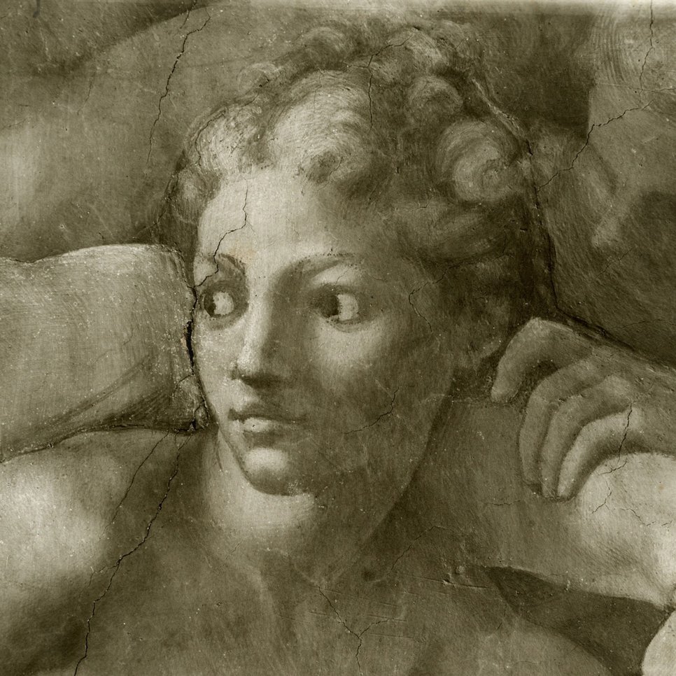 Michelangelo, Erschaffung Adams, Detail, Vatikan, Sixtinische Kapelle