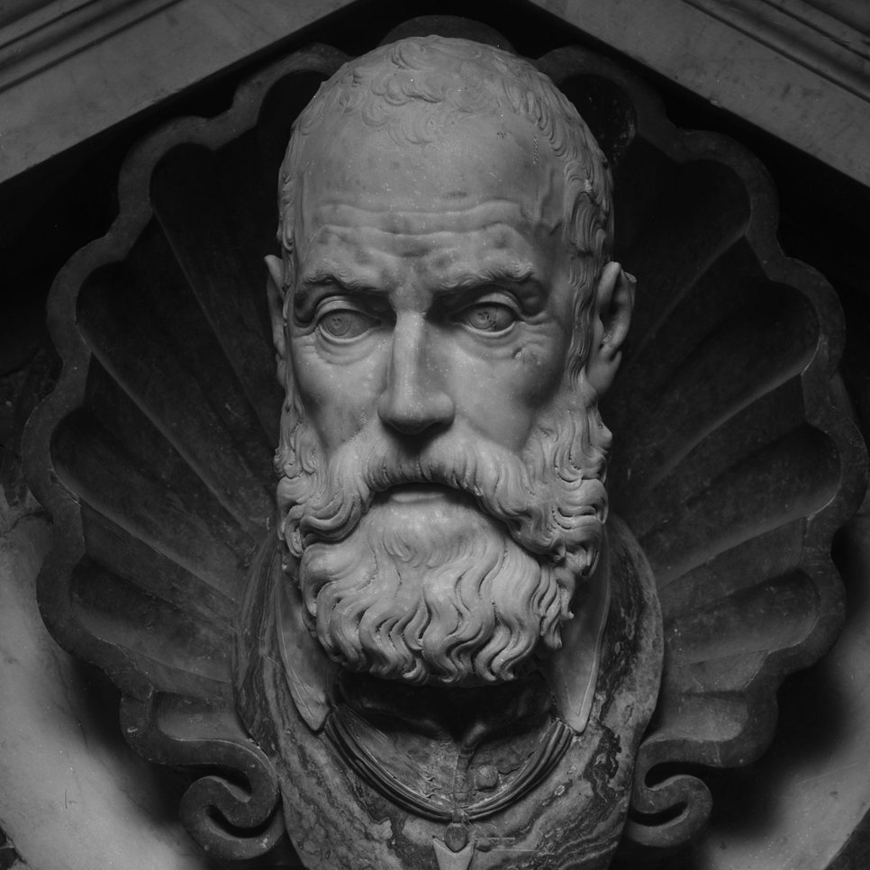 Giovanni Antonio Dosio, Grabmal des Annibale Caro, 1566/67, Rom, San Lorenzo in Damaso