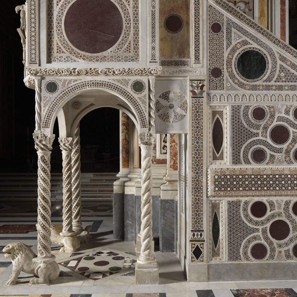 Cava de' Tirreni, Abbazia della Trinità, Kanzel, 1146/1170