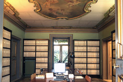 La sezione artisti della Fototeca nel Villino Stroganoff, gennaio 2011