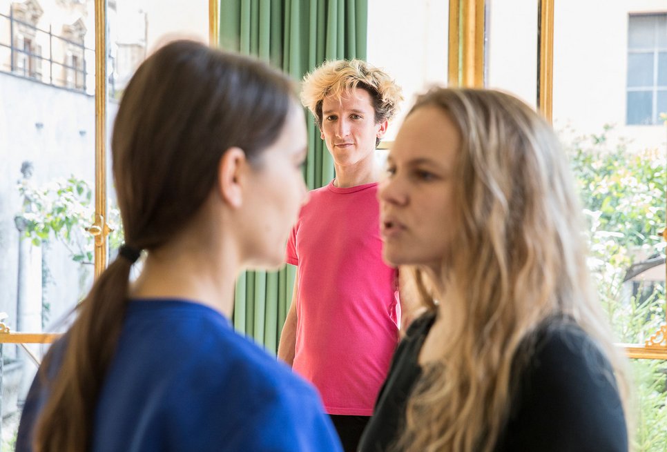 Performance, "I want to say something", Beteiligte: Tobias Bienz, Denise Hasler und Martina-Sofie Wildberger, 05. April 2018, Rom