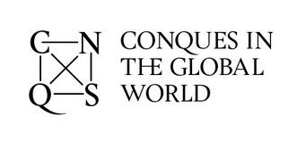 Logo featuring interwoven letters C, N, Q, S beside the phrase "Conques in the Global World".