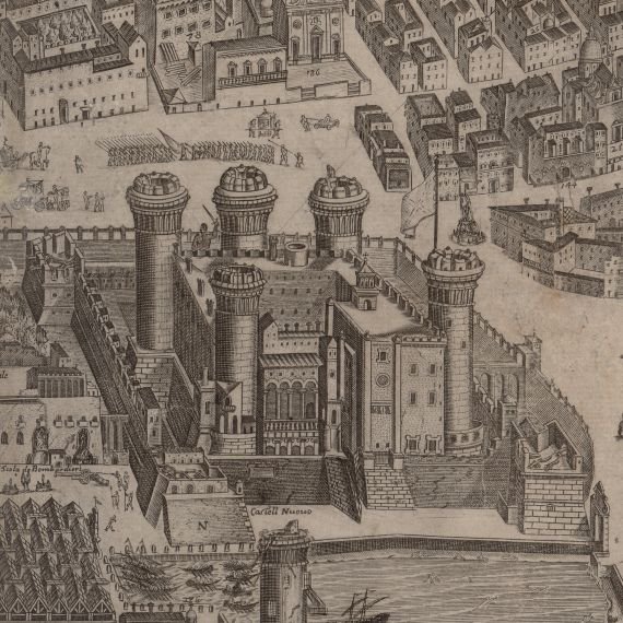 Alessandro Baratta, "Fidelissimae Urbis Neapolitanae […] accurata et nova Delineatio", 1670 (particolare)