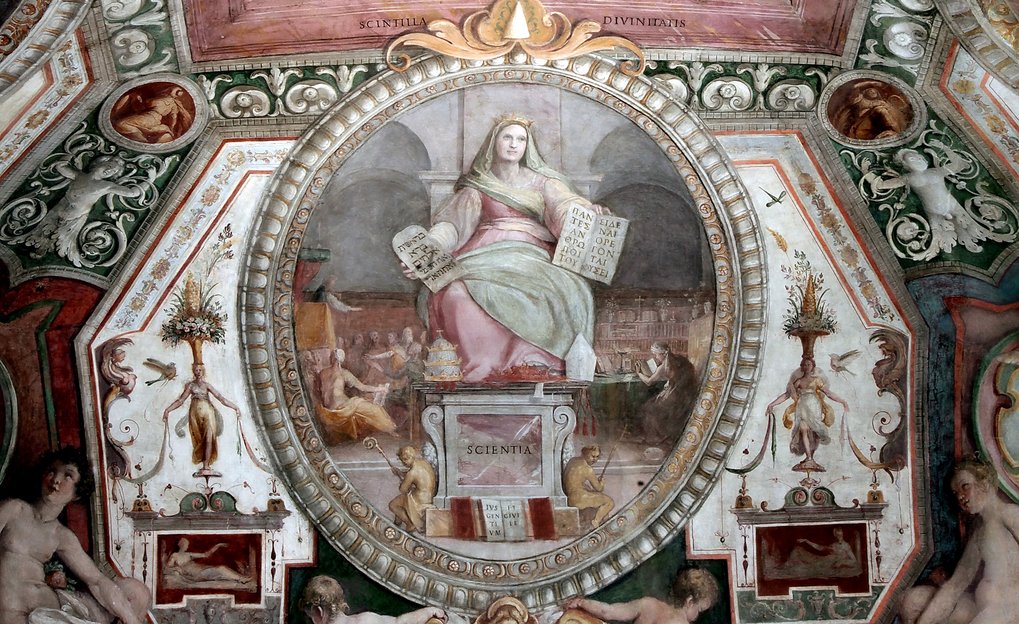 Illustration of a ceiling fresco.