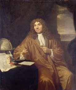 Jan Verkolje, Antoni van Leeuwenhoek, 1680–1686. Öl auf Leinwand. 56 x 47,5 cm. Amsterdam, Rijksmuseum.