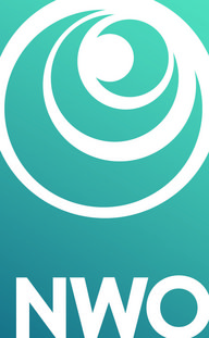 White spiral logo on teal background, text reads "NWO".
