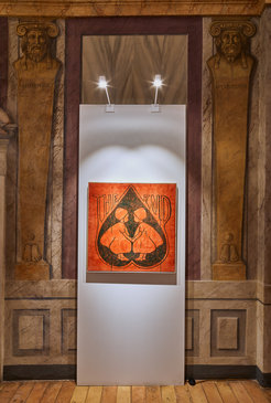 «The End», 2024, oil on linen, 80x80 cm, © Bibliotheca Hertziana, Enrico Fontolan