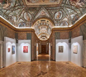 Exhibition view, 2024, Sala terrena, © Bibliotheca Hertziana, Enrico Fontolan Exhibition view, 2024, Sala terrena, © Bibliotheca Hertziana, Enrico Fontolan