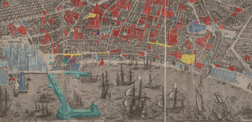 Alessandro Baratta, Fidelissimae urbis Neapolitanae cum onmibus viis accurata et nova delineatio, Neapel 1670, digital annotierter Plan, DOI: https://doi.org/10.48431/maps.napoli.baratta (Detail) Alessandro Baratta, Fidelissimae urbis Neapolitanae cum onmibus viis accurata et nova delineatio, Neapel 1670, digital annotierter Plan, DOI: https://doi.org/10.48431/maps.napoli.baratta (Detail)