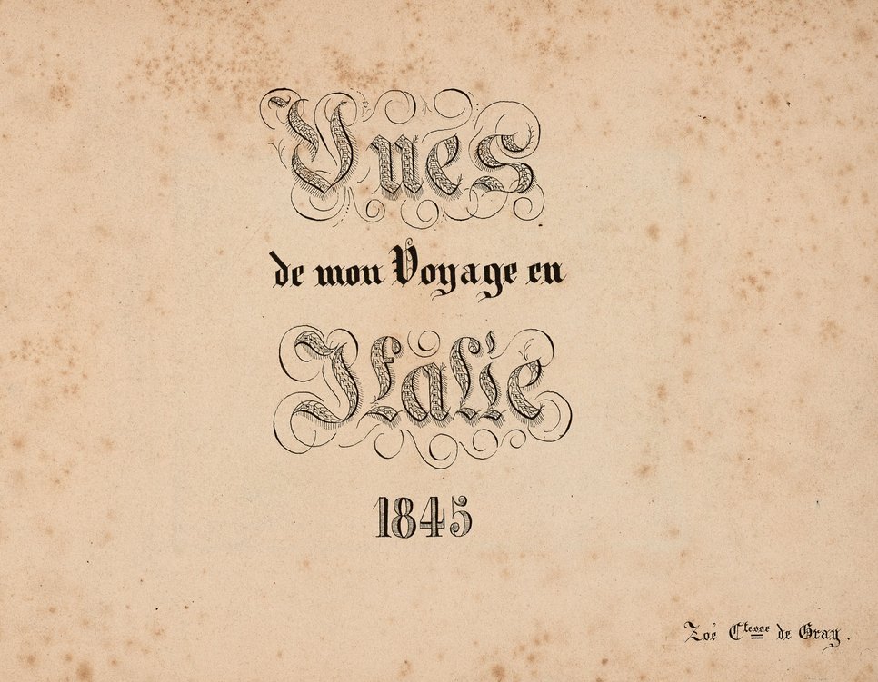 Vues de mon voyage en Italie 1845