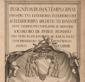Giovanni Giacomo de Rossi, Insignivm Romæ Templorvm Prospectvs, Rom 1683 Giovanni Giacomo de Rossi, Insignivm Romæ Templorvm Prospectvs, Rom 1683