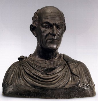 Adriano Fiorentino, Busto di Giovanni Pontano, 1488–1494, bronzo, Genova, Museo di Sant'Agostino©Web Gallery of Art Adriano Fiorentino, Busto di Giovanni Pontano, 1488–1494, bronzo, Genova, Museo di Sant'Agostino©Web Gallery of Art