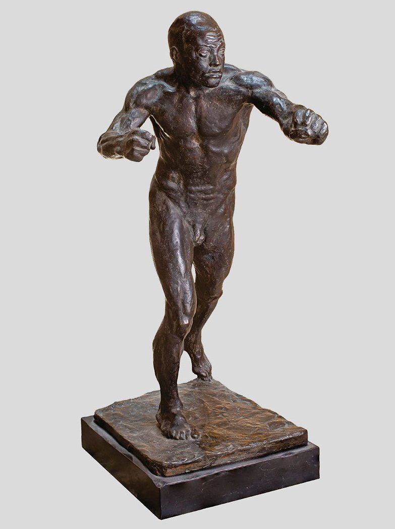 Gaetano Orsolini, Pugilatore etiope, 1920, bronze, Ascoli Piceno, Pinacoteca Civica