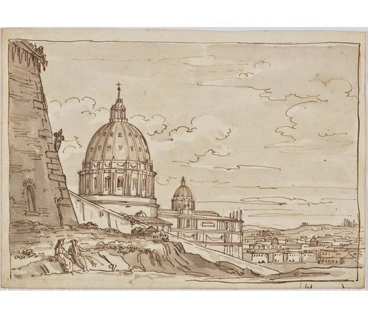 Sequential Drawings Rome Memories of Rome - Drawings as Souvenirs from around 1800