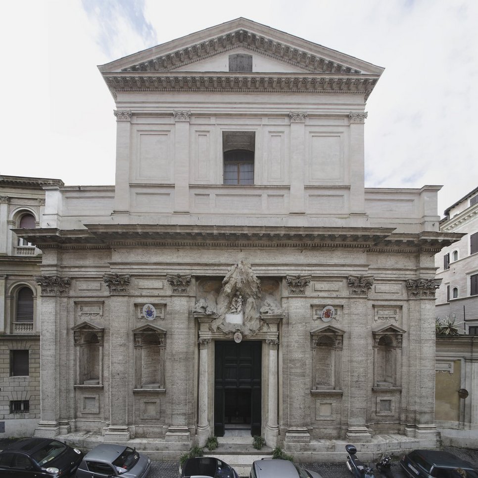 Façade of Santa Maria di Monserrato, Rome, 1585–1593/1926–1929 (photo BHMPI/Enrico Fontolan)