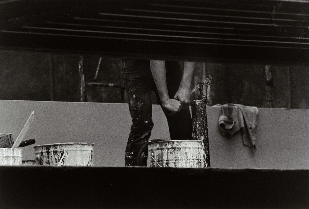 Gianni Berengo Gardin, Baustelle des italienischen Pavillons auf der Biennale von Venedig, Venedig 1968